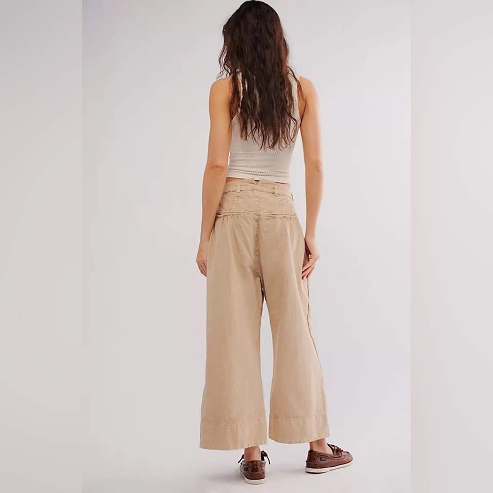 Free People Sweet Talk Chino Pants in Croissant US 4 - Picture 2 of 7
